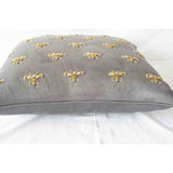 Insect Embroidery Pillow Cover (Set of 1)