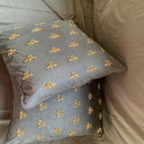 Insect Embroidery Pillow Cover (Set of 1)