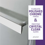 Kahn Series 45 to 48 in. x 76 in. Sliding Frameless Shower Door with Tsunami Guard Tempered Glass