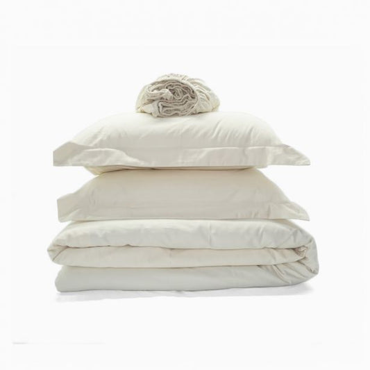 300TC Cotton Percale Solid All-In Bedding Bundle