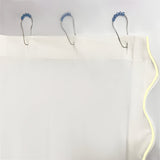 Scallop Embroidery Shower Cotton Curtain