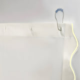 Scallop Embroidery Shower Cotton Curtain