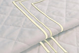 Classic Border Diamond Knitted Cotton Coverlet
