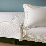 Classic Border Diamond Knitted Cotton Coverlet