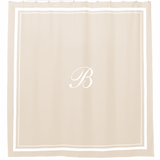 Classic Border Frame Cotton Shower Curtain