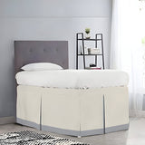 400TC Cotton Border Frame Tailored Dorm Bed Skirt