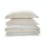 300TC Cotton Percale Solid Duvet Cover Set