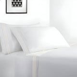 400TC Cotton Sateen Classic Embroidery Cotton Sheet Set