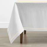 Double Embroidery Border Linen Table Cloth