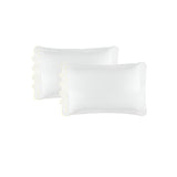 Imaginary Scallop 400TC Cotton Embroidery Sateen Solid Pillowcases (Set Of 2)