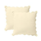 400TC Luxurious Scallop Embroidery Cotton Euro Sham