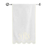 Monogram U Shape Embroidered Bath Towels (Set of 2)