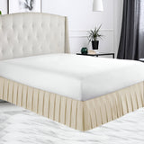 400TC Sateen Solid Cotton Pleated Bed Skirt