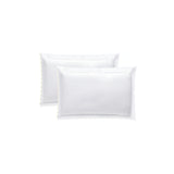 400TC Small Scallop Embroidery Cotton Pillowcases (Set Of 2)