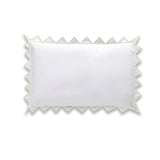 Ashley 400TC Cotton Traingle Embroidery Sateen Solid Pillow Sham