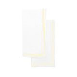 Triple Embroidery Border Cotton Napkins (Set of 4)