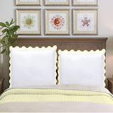 400TC U Shape Applique Embroidery Cotton Euro Sham