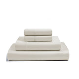 400TC Luxurious Triple Embroidery Sateen Solid Cotton Sheet Set