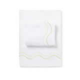 Double Wavy Embroidered Cotton Sheet Set