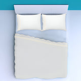 400TC Wavy Embroidery & Border Cotton Sateen Solid Sheet Set