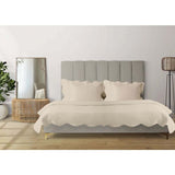Wavy Textured Knitted Cotton Coverlet