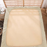 400TC Luxurious Double Embroidery Sateen Solid Cotton Fitted Sheet