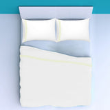 500TC Cotton Double Embroidery Sateen Solid Sheet Set