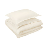400TC Cotton Luxurious Double Embroidery Sateen Solid Duvet Cover Set