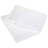 400TC Double Wavy Embroidered Cotton Pillowcases (Set of 2)