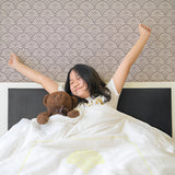 Leafy Embroidered Cotton Sateen Duvet Cover Set