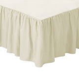 400TC Sateen Solid Cotton Gathered Bed Skirt