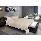 Wavy Textured Knitted Cotton Coverlet