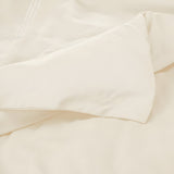 400TC Cotton Luxurious Triple Embroidery Sateen Solid Duvet Cover Set