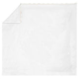 400TC Cotton Scallop Embroidery Sateen Solid Sheet Set