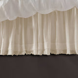 400TC Sateen Solid Cotton Fringe Ruffle Bed Skirt