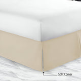 400TC Sateen Solid Cotton Tailored Bed Skirt