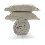 400TC Cotton Sateen Solid Duvet Cover Set