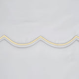 400TC Cotton Scallop Embroidery Sateen Solid Pillow Sham