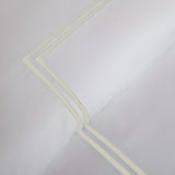 400TC Cotton Double Embroidery Sateen Solid Duvet Cover Set