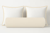 Ticking Stripe Velvet Bolster Pillow Cover