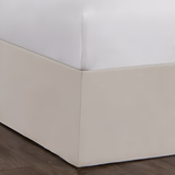 400TC Sateen Solid Cotton Wrap Around Tailored Bed Skirt