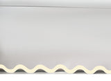 400TC Applique Scalloped Cotton Scallop Embroidery Tailored Bed Skirt