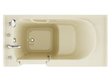 ANZZI Coupe Series 30 in. x 60 in. Quick Fill Walk-In Soaking Tub in Biscuit