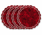 Round Scalloped Placemats - Jacquard