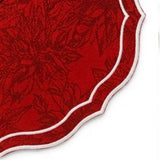 Red Fabric Placemats – Cotton Jacquard