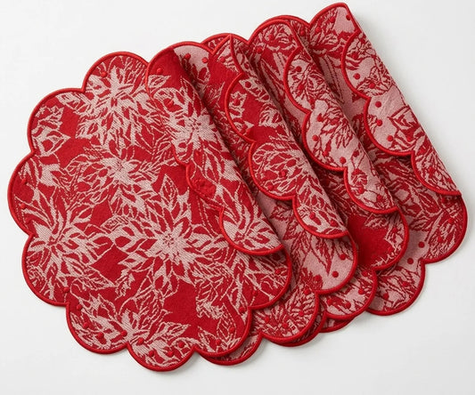 Red Scallop Placemat