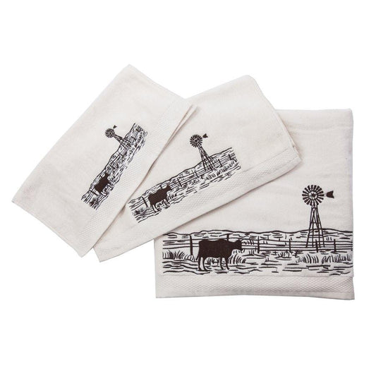 Jasper 3PC Towel Set, Cream, 2 MOQ
