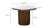 Tower Dining Table White Marble