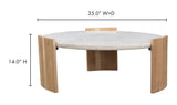 Dala Coffee Table White