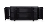 Povera 4 Door Sideboard Black